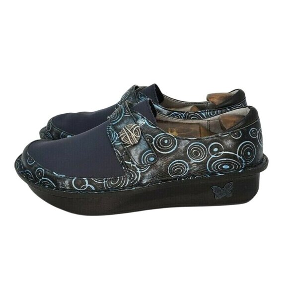 Alegria PG Lite Women’s Galaxy Blue Comfort Shoes sz 37 (US 7–7.5) Nursing Clogs - Picture 5 of 10